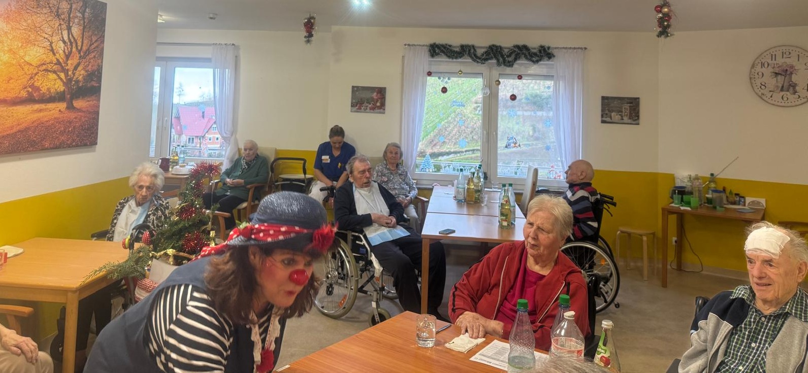 Therapie-Clown zu Gast