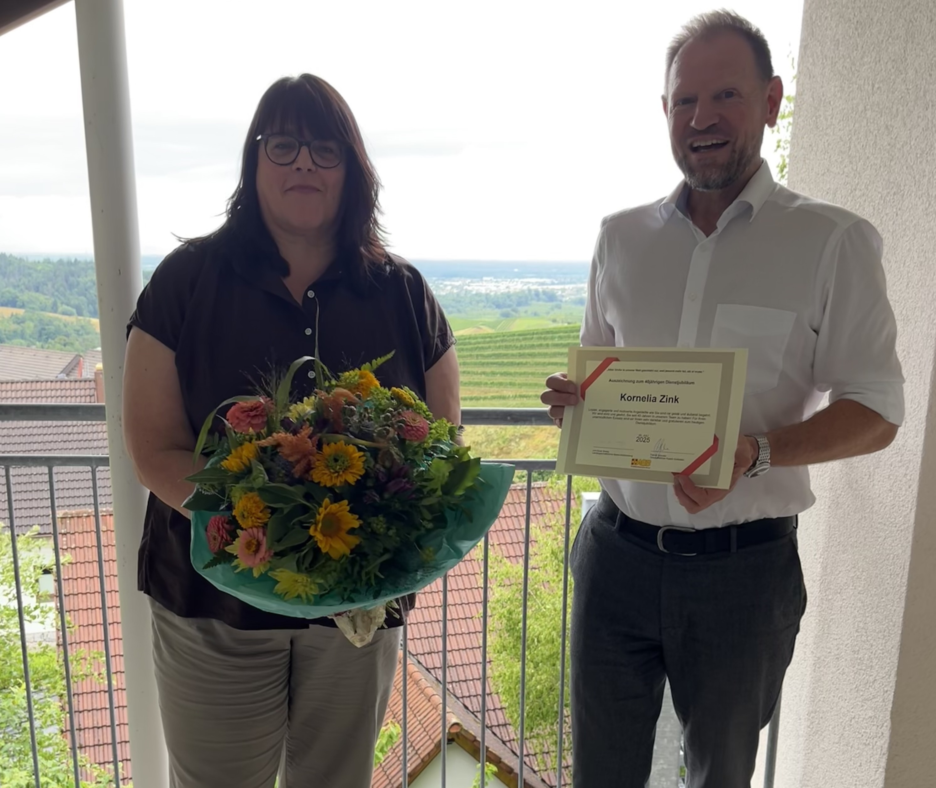 Frau Kornelia Zink – 40 Jahre im Dienst des ASB